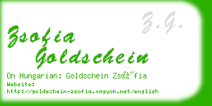 zsofia goldschein business card